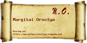 Margitai Orsolya névjegykártya