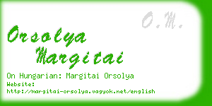 orsolya margitai business card